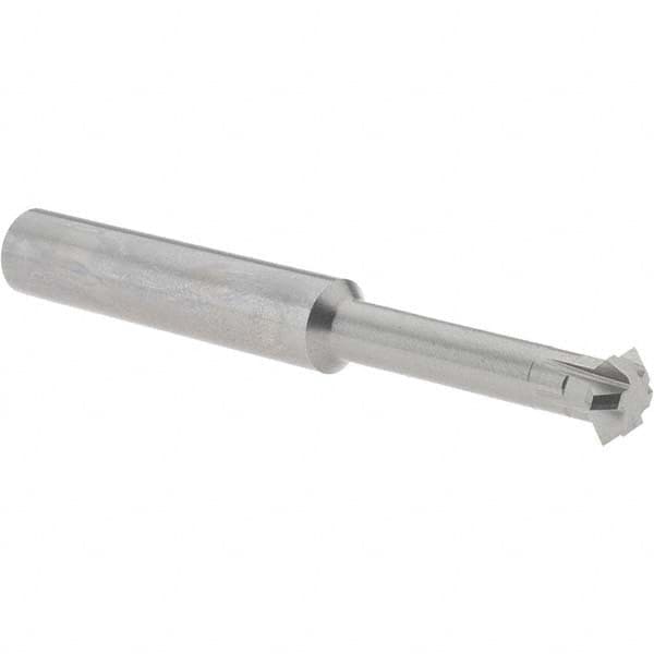 Accupro - 1/2° 1/2" Cut Diam, 0.187" Cut Width, 1/2" Shank, Solid Carbide Double-Angle Cutter - Industrial Tool & Supply