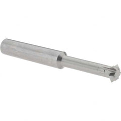Accupro - 1/2° 1/2" Cut Diam, 0.187" Cut Width, 1/2" Shank, Solid Carbide Double-Angle Cutter - Industrial Tool & Supply