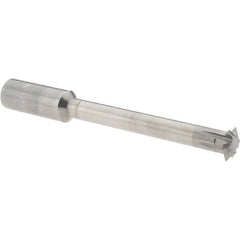 Accupro - 1/2° 1/2" Cut Diam, 0.109" Cut Width, 1/2" Shank, Solid Carbide Double-Angle Cutter - Industrial Tool & Supply