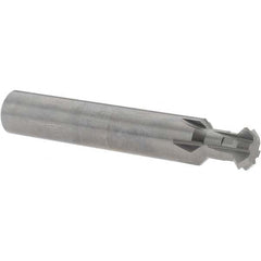 Accupro - 1/2° 1/2" Cut Diam, 0.187" Cut Width, 1/2" Shank, Solid Carbide Double-Angle Cutter - Industrial Tool & Supply