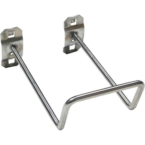 NMC - 5" Long Double Closed End Loop Pegboard Hook - 5" Projection, 80° Bend, Steel - Industrial Tool & Supply