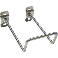 NMC - 5" Long Double Closed End Loop Pegboard Hook - 5" Projection, 80° Bend, Steel - Industrial Tool & Supply