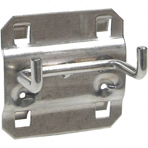 NMC - 2" Long Double Rod 90° End Bend Pegboard Hook - 2" Projection, 90° Bend, Stainless Steel - Industrial Tool & Supply