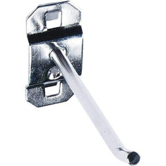 NMC - 3" Long Pegboard Hook - 3" Projection, 30° Bend, Stainless Steel - Industrial Tool & Supply