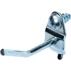 NMC - 1" Long Pegboard Hook - 1" Projection, 30° Bend, Steel - Industrial Tool & Supply