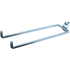 NMC - 8-1/4" Long Pegboard Hook - 8-1/4" Projection, 80° Bend, Steel - Industrial Tool & Supply