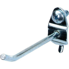 NMC - 2-1/2" Long Pegboard Hook - 2-1/2" Projection, 30° Bend, Steel - Industrial Tool & Supply