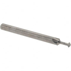 Accupro - 3/32° 3/32" Cut Diam, 0.047" Cut Width, 1/8" Shank, Solid Carbide Double-Angle Cutter - Industrial Tool & Supply