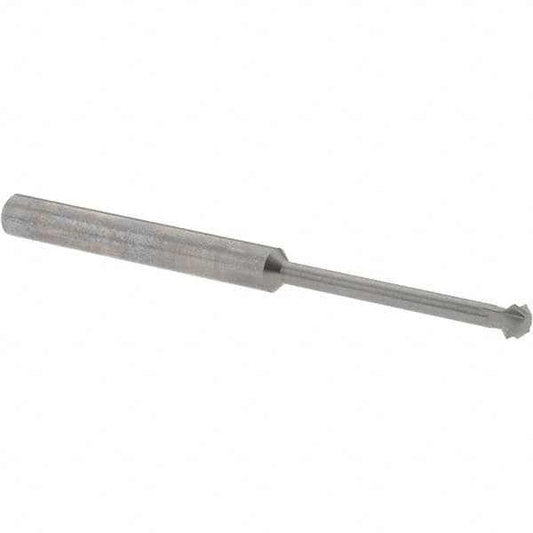 Accupro - 3/16° 3/16" Cut Diam, 0.093" Cut Width, 3/16" Shank, Solid Carbide Double-Angle Cutter - Industrial Tool & Supply