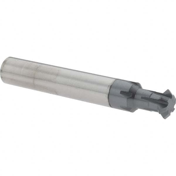 Accupro - 3/8° 3/8" Cut Diam, 1/8" Cut Width, 3/8" Shank, Solid Carbide Double-Angle Cutter - Industrial Tool & Supply