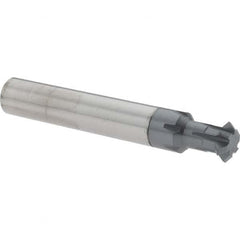 Accupro - 3/8° 3/8" Cut Diam, 1/8" Cut Width, 3/8" Shank, Solid Carbide Double-Angle Cutter - Industrial Tool & Supply