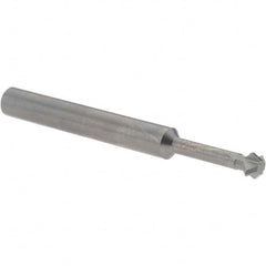 Accupro - 1/4° 1/4" Cut Diam, 1/8" Cut Width, 1/4" Shank, Solid Carbide Double-Angle Cutter - Industrial Tool & Supply