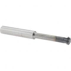 Accupro - 3/8° 3/8" Cut Diam, 1/8" Cut Width, 3/8" Shank, Solid Carbide Double-Angle Cutter - Industrial Tool & Supply