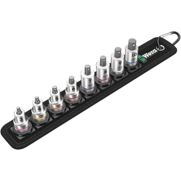 Wera - Hex & Torx Bit Socket Sets Type: Hex Bit Socket Set Drive Size: 3/8 - Industrial Tool & Supply