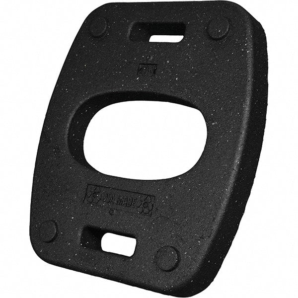 PRO-SAFE - 22" Wide x 2.6" High Recycled Rubber Vertical Panel Base - Industrial Tool & Supply