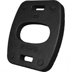 PRO-SAFE - 22" Wide x 2.6" High Recycled Rubber Vertical Panel Base - Industrial Tool & Supply