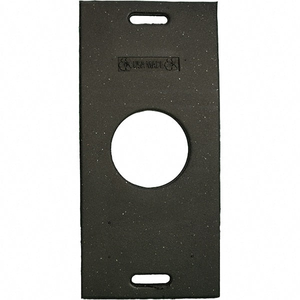 PRO-SAFE - 30" Wide x 2" High Recycled Rubber Channelizer Base - Industrial Tool & Supply