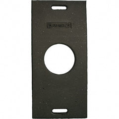 PRO-SAFE - 30" Wide x 2" High Recycled Rubber Channelizer Base - Industrial Tool & Supply