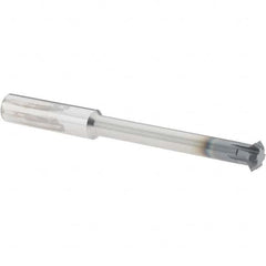 Accupro - 3/8° 3/8" Cut Diam, 1/8" Cut Width, 3/8" Shank, Solid Carbide Double-Angle Cutter - Industrial Tool & Supply