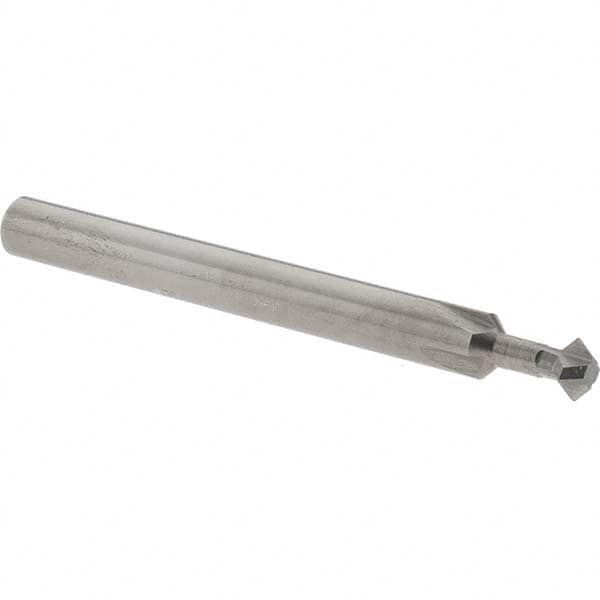 Accupro - 3/16° 3/16" Cut Diam, 0.093" Cut Width, 3/16" Shank, Solid Carbide Double-Angle Cutter - Industrial Tool & Supply