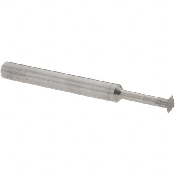 Accupro - 3/16° 3/16" Cut Diam, 0.055" Cut Width, 3/16" Shank, Solid Carbide Double-Angle Cutter - Industrial Tool & Supply