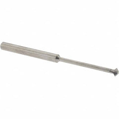 Accupro - 1/8° 1/8" Cut Diam, 0.062" Cut Width, 1/8" Shank, Solid Carbide Double-Angle Cutter - Industrial Tool & Supply