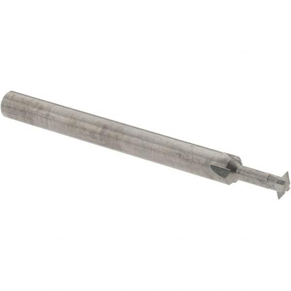 Accupro - 1/8° 1/8" Cut Diam, 0.036" Cut Width, 1/8" Shank, Solid Carbide Double-Angle Cutter - Industrial Tool & Supply
