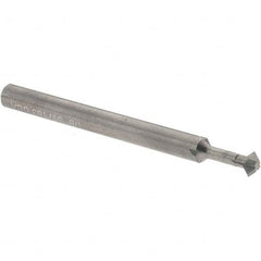 Accupro - 1/8° 1/8" Cut Diam, 0.062" Cut Width, 1/8" Shank, Solid Carbide Double-Angle Cutter - Industrial Tool & Supply