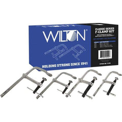 Wilton - Sliding Arm Clamp Sets Clamp Type: Standard Throat Depths (Decimal Inch): 2.2500; 4.7500; 5.5000 - Industrial Tool & Supply
