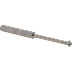 Accupro - 1/4° 1/4" Cut Diam, 1/8" Cut Width, 1/4" Shank, Solid Carbide Double-Angle Cutter - Industrial Tool & Supply