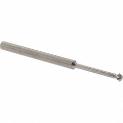 Accupro - 1/8° 1/8" Cut Diam, 0.062" Cut Width, 1/8" Shank, Solid Carbide Double-Angle Cutter - Industrial Tool & Supply