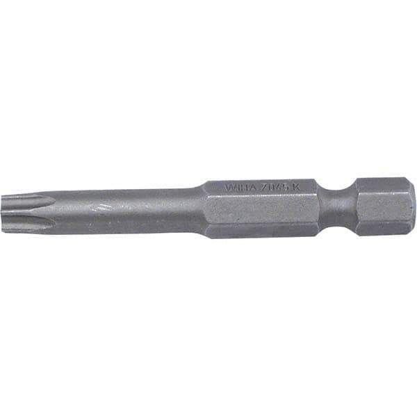 Wiha - T8 Power Bit - 1/4" Drive, 2" OAL - Industrial Tool & Supply