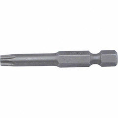 Wiha - T6 Power Bit - 1/4" Drive, 2" OAL - Industrial Tool & Supply