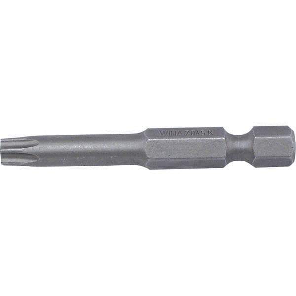 Wiha - T30 Power Bit - 1/4" Drive, 2" OAL - Industrial Tool & Supply