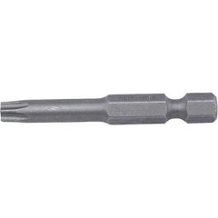 Wiha - T9 Power Bit - 1/4" Drive, 2" OAL - Industrial Tool & Supply
