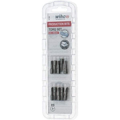 Wiha - 1/4" Drive, #4 Torq-Set Screwdriver Bit - 1" OAL - Industrial Tool & Supply