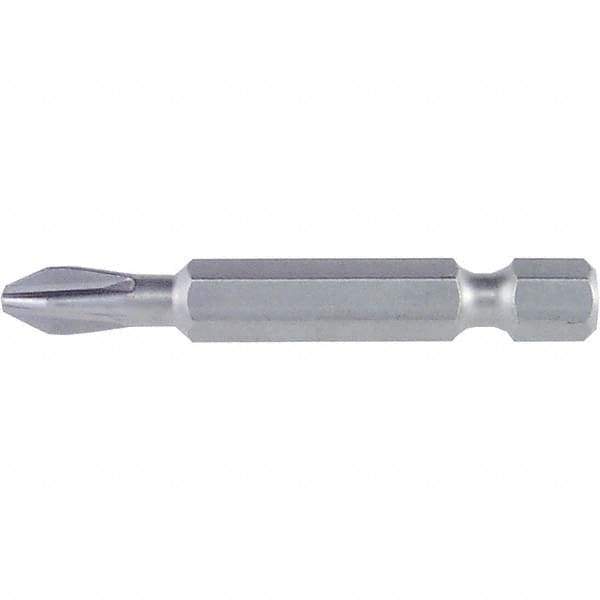 Wiha - #2 Power Bit - 1/4" Drive, 2" OAL - Industrial Tool & Supply
