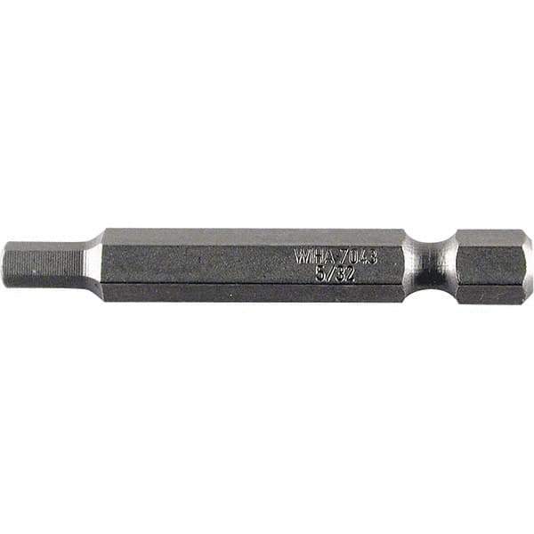 Wiha - 0.14" Power Bit - 1/4" Drive, 2" OAL - Industrial Tool & Supply