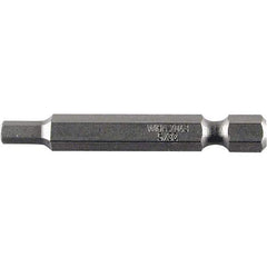 Wiha - 0.14" Power Bit - 1/4" Drive, 2" OAL - Industrial Tool & Supply