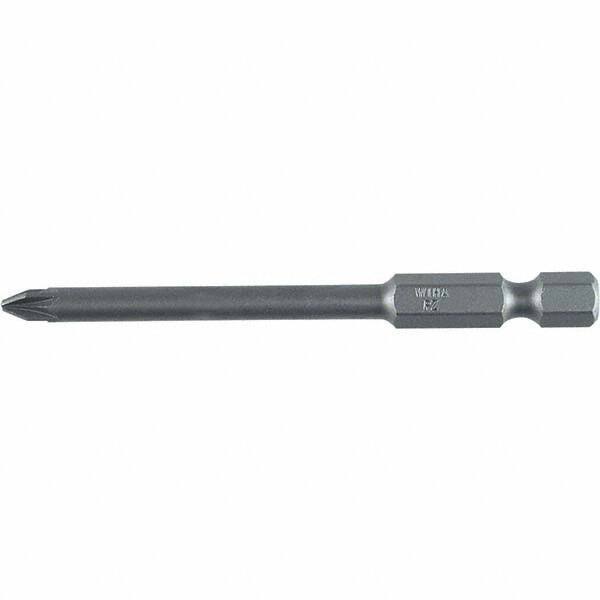 Wiha - PZ.0 Power Bit - 1/4" Drive, 2-3/4" OAL - Industrial Tool & Supply