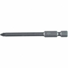 Wiha - PZ.0 Power Bit - 1/4" Drive, 2-3/4" OAL - Industrial Tool & Supply