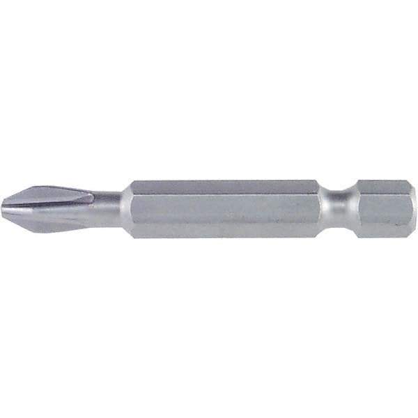 Wiha - #3 Power Bit - 1/4" Drive, 2" OAL - Industrial Tool & Supply