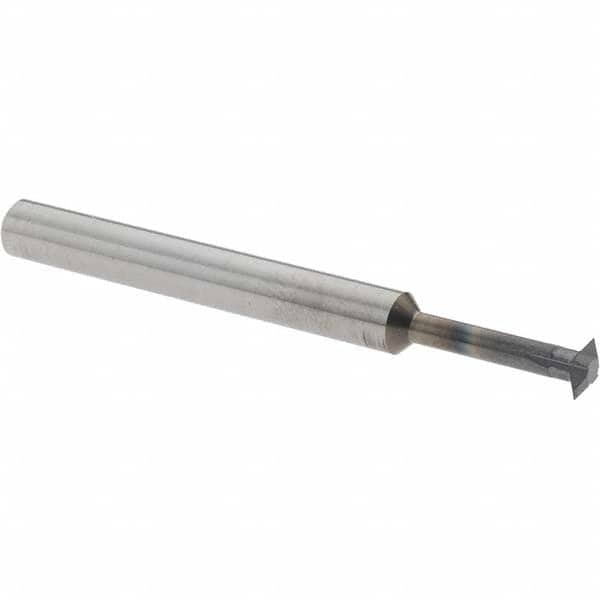 Accupro - 3/16° 3/16" Cut Diam, 0.055" Cut Width, 3/16" Shank, Solid Carbide Double-Angle Cutter - Industrial Tool & Supply