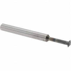 Accupro - 3/16° 3/16" Cut Diam, 0.055" Cut Width, 3/16" Shank, Solid Carbide Double-Angle Cutter - Industrial Tool & Supply