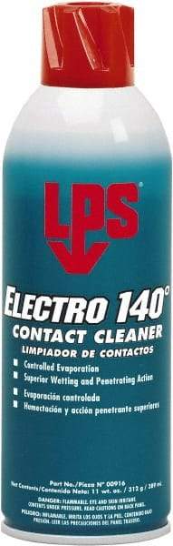 LPS - 11 Ounce Bottle Contact Cleaner - 144°F Flash Point, 15.14 kV Dielectric Strength, Flammable, Plastic Safe - Industrial Tool & Supply