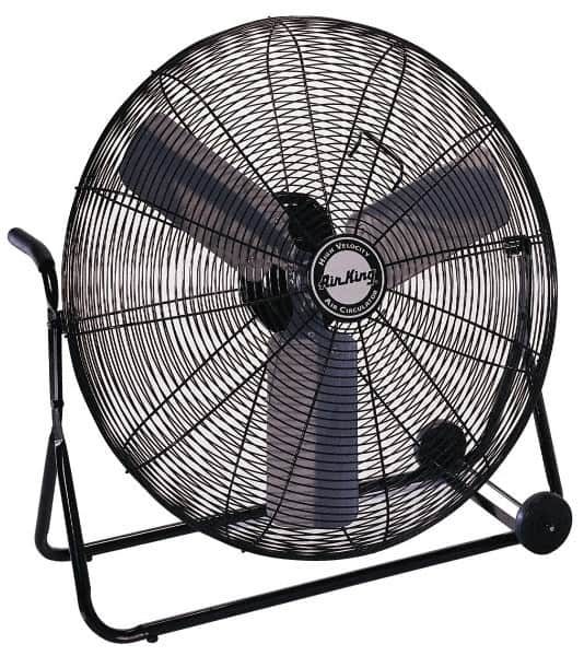 Air King - 30" Blade, 1/4 hp, 3,450, 6,000 & 7,650 CFM, Low Floor Stand Industrial Circulation Fan - Industrial Tool & Supply