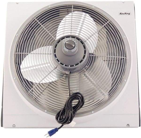 Air King - 20" Blade, 3,560 Max CFM, Window Fan - 1.8/3.2 Amps, 110 Volts, 3 Speed - Industrial Tool & Supply