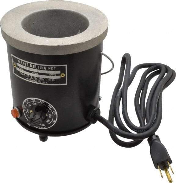 WAAGE - 1 Pint, 3" Deep, 150 to 450°F, Dip Coat Pot - 3-1/2" ID, 115 Volts, 400 Watts - Industrial Tool & Supply