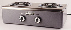 WAAGE - 20" Long x 10 Wide x 7" High, 115 Volt Hot Plate - 2 Burner, 1600 Watt, 14 Amps - Industrial Tool & Supply