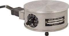 WAAGE - 4" High, 115 Volt Hot Plate - 150 to 550°F, 1 Burner, 600 Watt, 6" Diam, 6 Amps - Industrial Tool & Supply